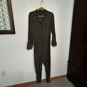 Army Green Forever 21 Jumpsuit